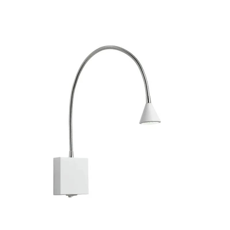 Hete Deal Lucide Buddy - wandverlichting - 8 x 8 x 60 cm - 3W LED incl. - wit