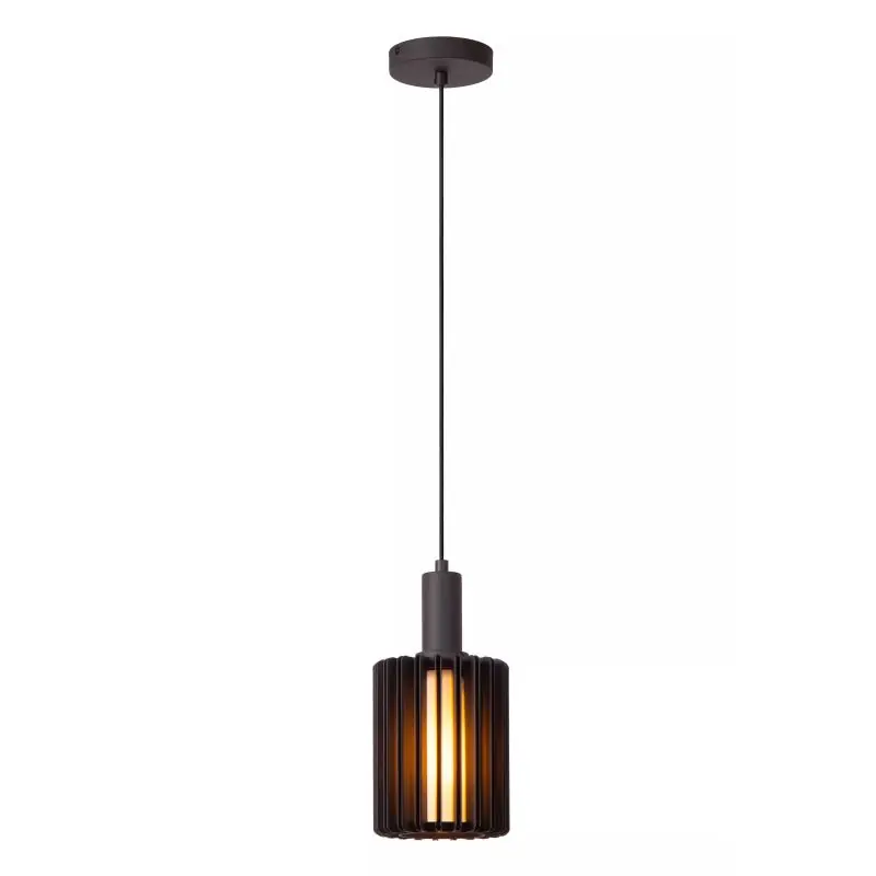 Lucide Lambres - hanglamp - Ø 15 x 164 cm - zwart Hoge Kwaliteit