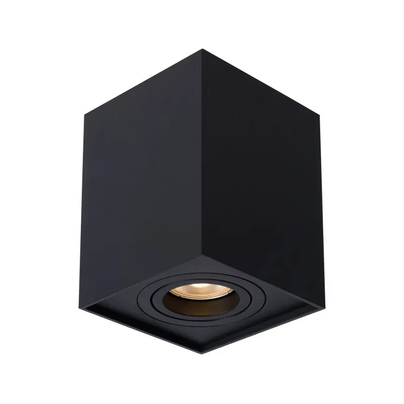 Lage Prijs Lucide Tube - plafondspot - 9 x 9 x 12 cm - zwart