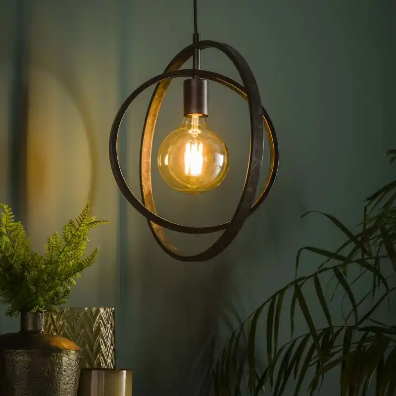 Nu Kopen Vico Turn - hanglamp - 40 x 30 x 150 cm - houtskool