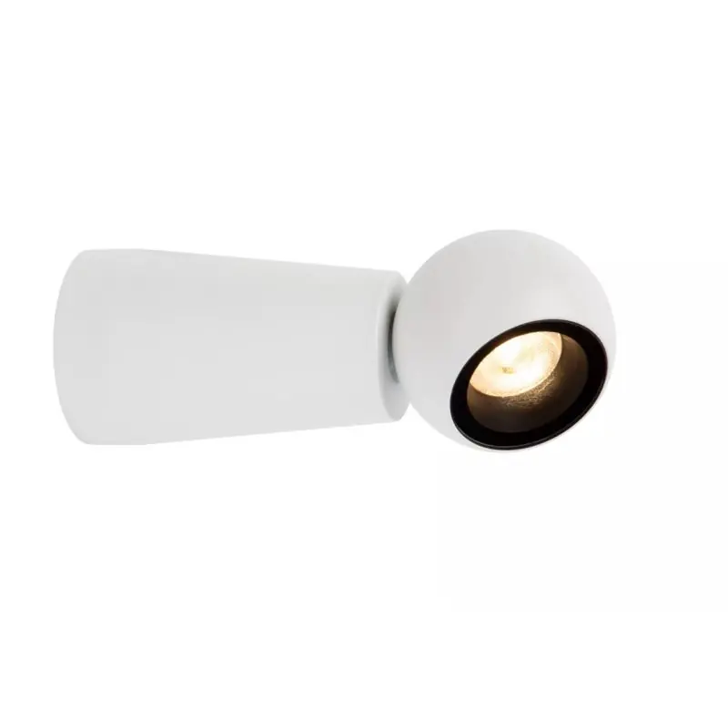 Lucide Ipsos - buiten wandlamp - Ø 6 x 15 cm - 6W LED incl. - IP54 - wit Uitverkoop