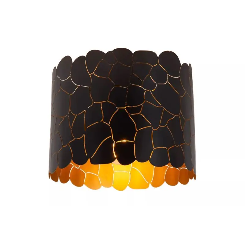 Lucide Almelo - plafondlamp - Ø 25,5 x 22 cm - zwart Ambachtelijk