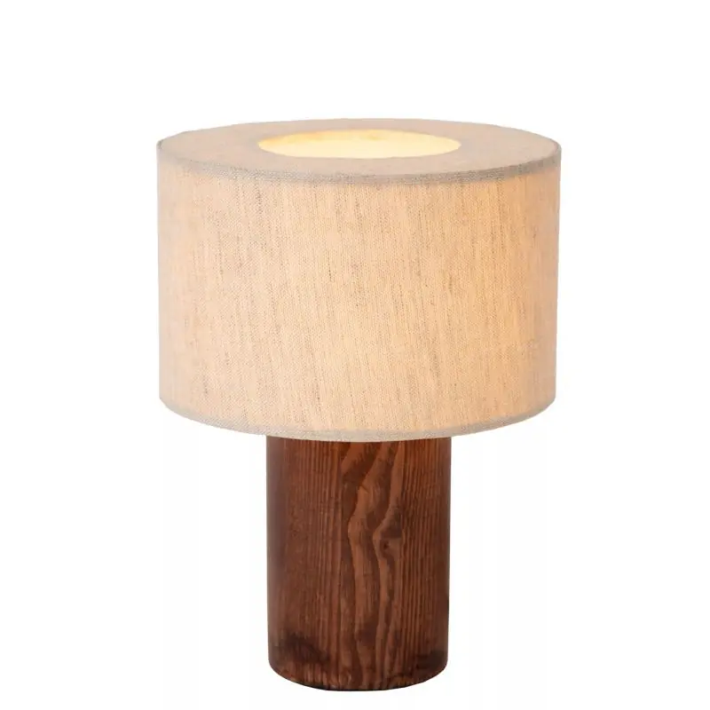 Lucide Tachina - tafellamp - Ø 15 x 20,5 cm - hout Weekendaanbieding
