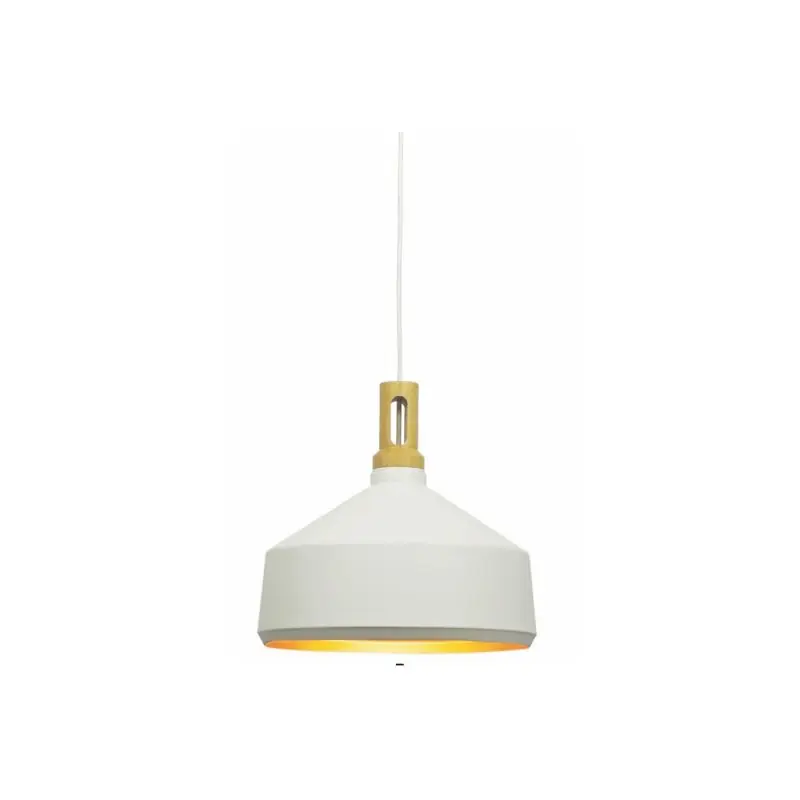 Gratis Verzending Artdelight Cornet - hanglamp - Ø 36 x 173 cm - wit en goud