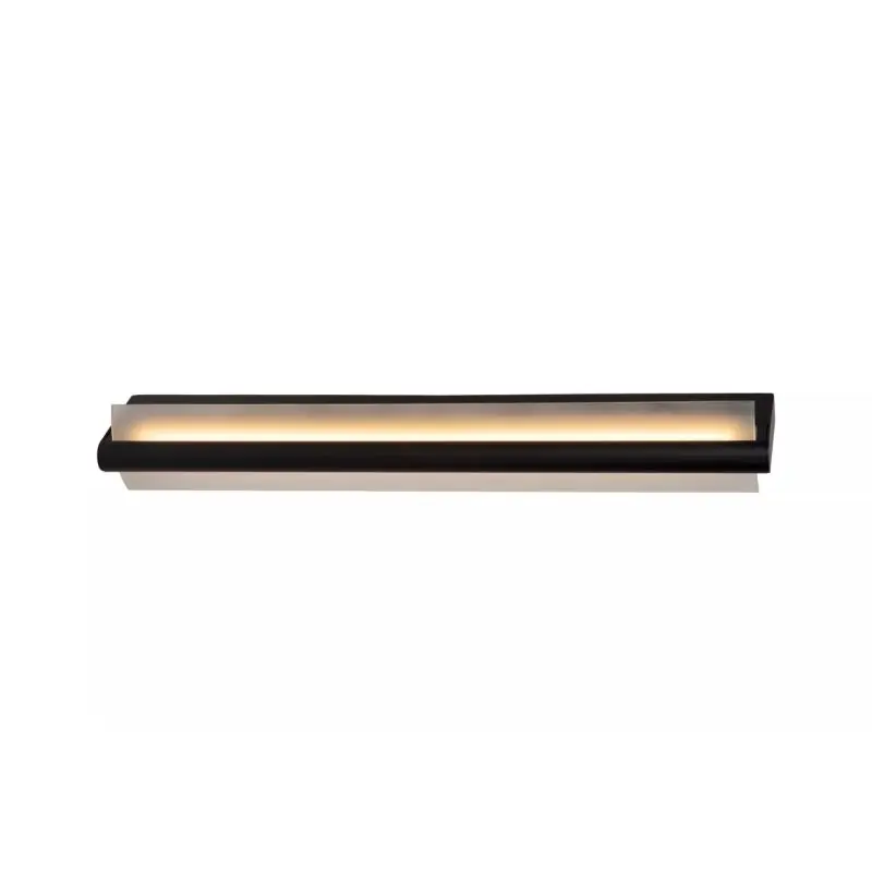 Lucide Wanda - wandlamp - 60 x 10,2 x 8,9 cm - 19W LED incl. - IP44 - zwart Authentiek