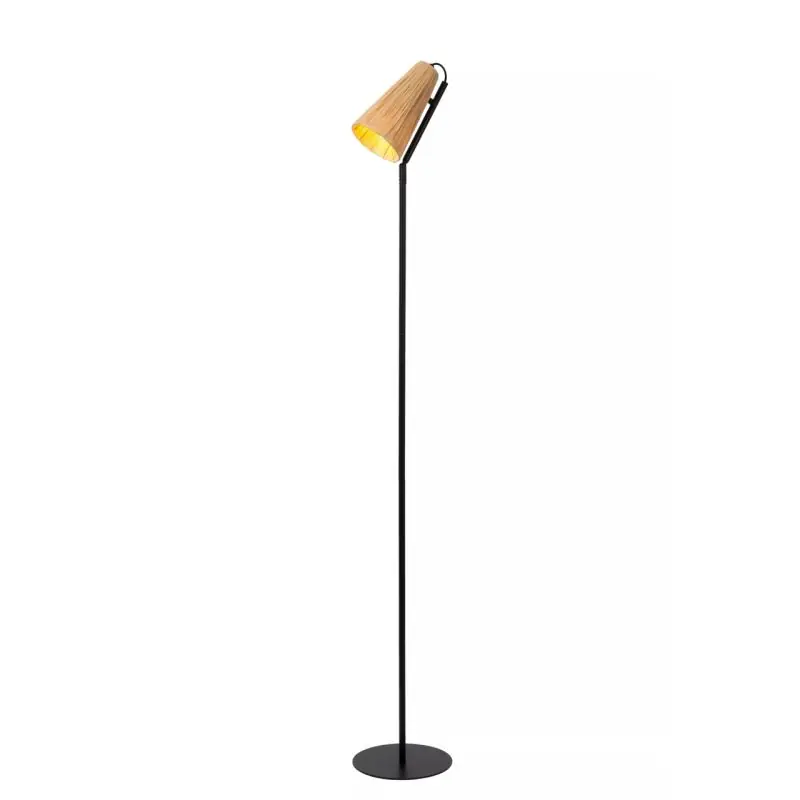 Flitsaanbieding Lucide Bensen - vloerlamp - Ø 22 x 152 cm - naturel