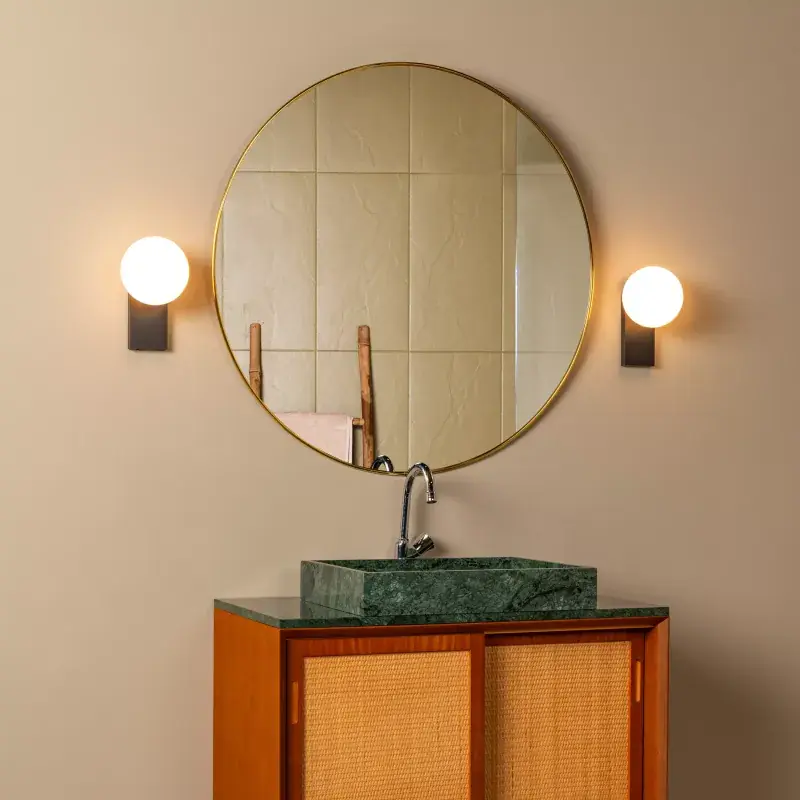 Koop Vandaag Lucide Tassa - wandlamp - 14,2 x 17 x 21,8 cm - 10W dim to warm LED incl. - zwart en opaal