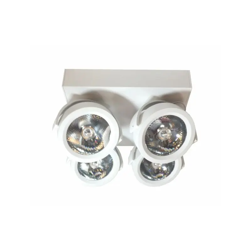 Tijdelijk Beschikbaar Artdelight Dutchess LED - opbouwspot 4L - 25 x 25 x 17,5 cm - 4 x 13 W dimbare LED incl. - wit