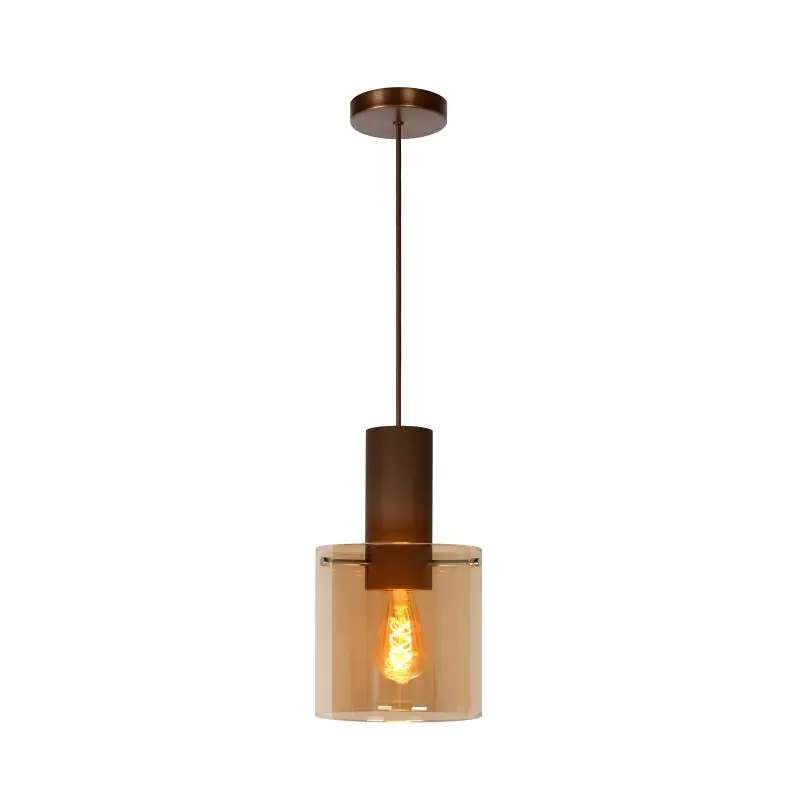Lucide Toledo - hanglamp - Ø 20 x 165 cm - amber Koop Online