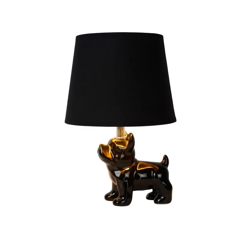 Lucide Extravaganza Sir Winston - tafellamp - Ø 21 x 31,5 cm - zwart Direct Verzonden