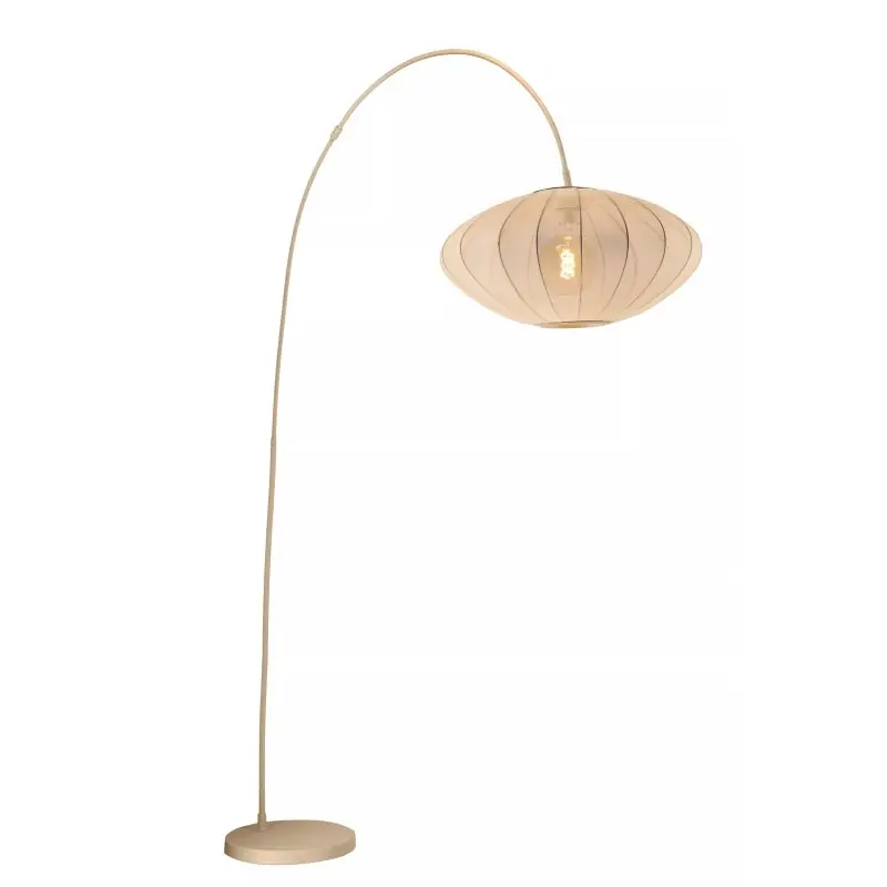 Lucide Corina - staanlamp - 131 x 55 x 192 cm - beige Nieuw Model