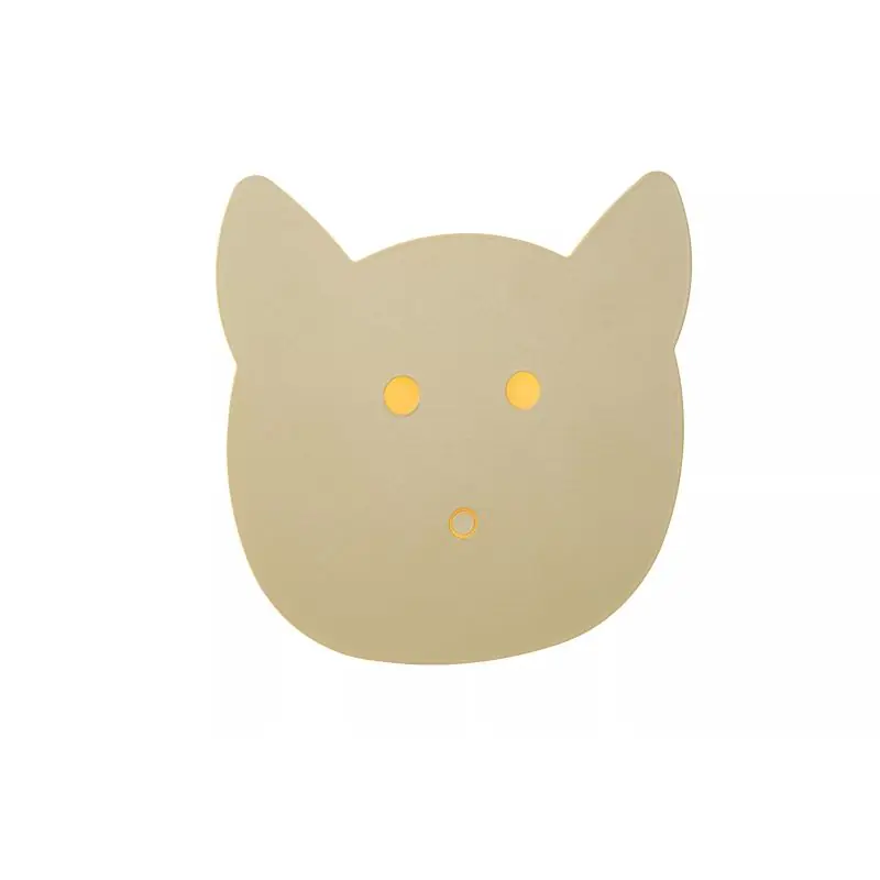 Lucide Charlie Poes - wandlamp - 20,7 x 4,2 x 20 cm - 7W dimbare LED incl. - groen In De Mode