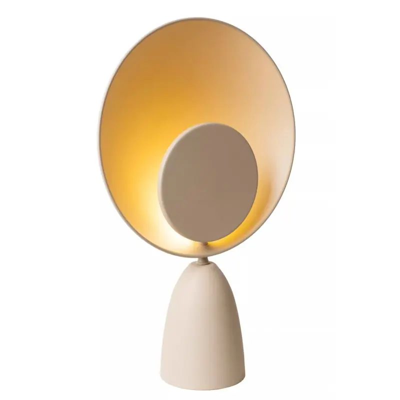 Modern Lucide Castamar - tafellamp - 25,5 x 9,8 x 40 cm - 3W LED incl. - taupe