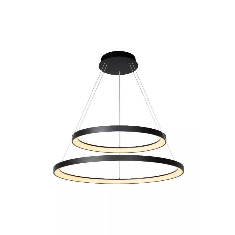 Alleen Vandaag Lucide Vidal - hanglamp - Ø 78 x 200 cm - 92W LED incl. - zwart