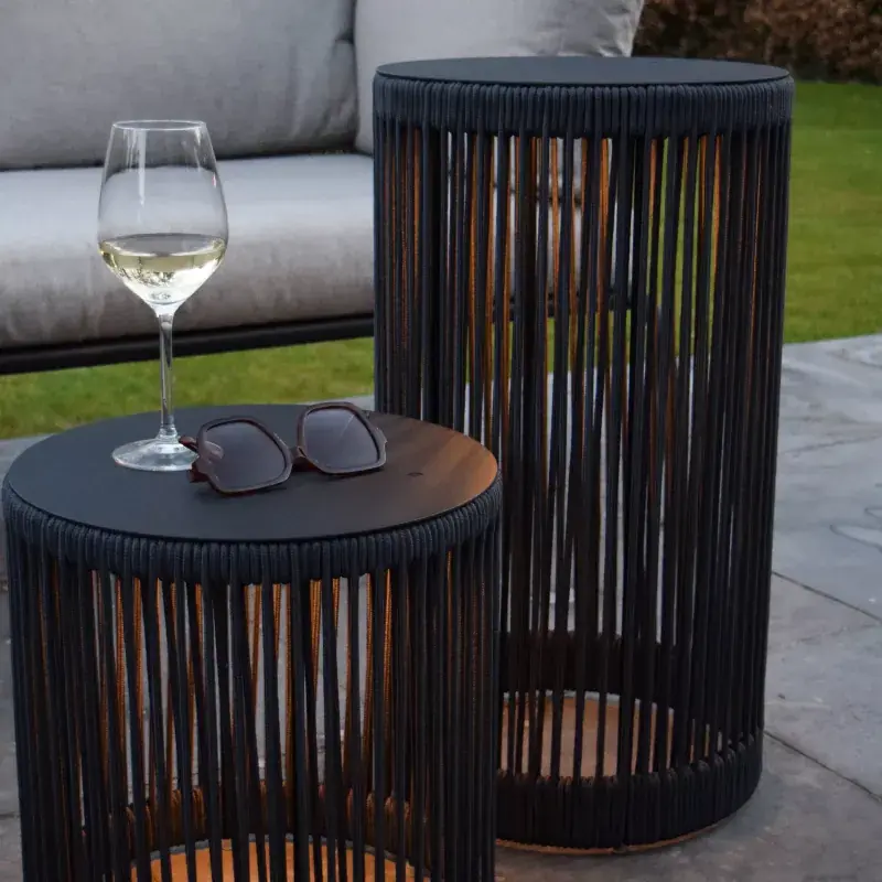 Lucide Pingi - oplaadbare vloerlamp - Ø 33,5 x 61,5 cm - 3 stappen dimbaar - IP44 - zwart Hoge Kwaliteit