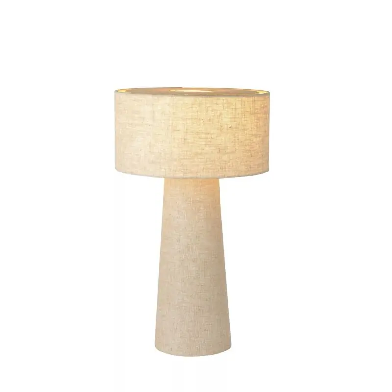 Lucide Leeroy - tafellamp - Ø 30 x 50 cm - taupe Budget