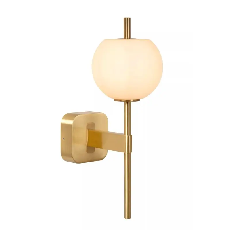 Beperkte Voorraad Lucide Elda - wandlamp - 18,4 x 12 x 34,5 cm - IP44 - goud