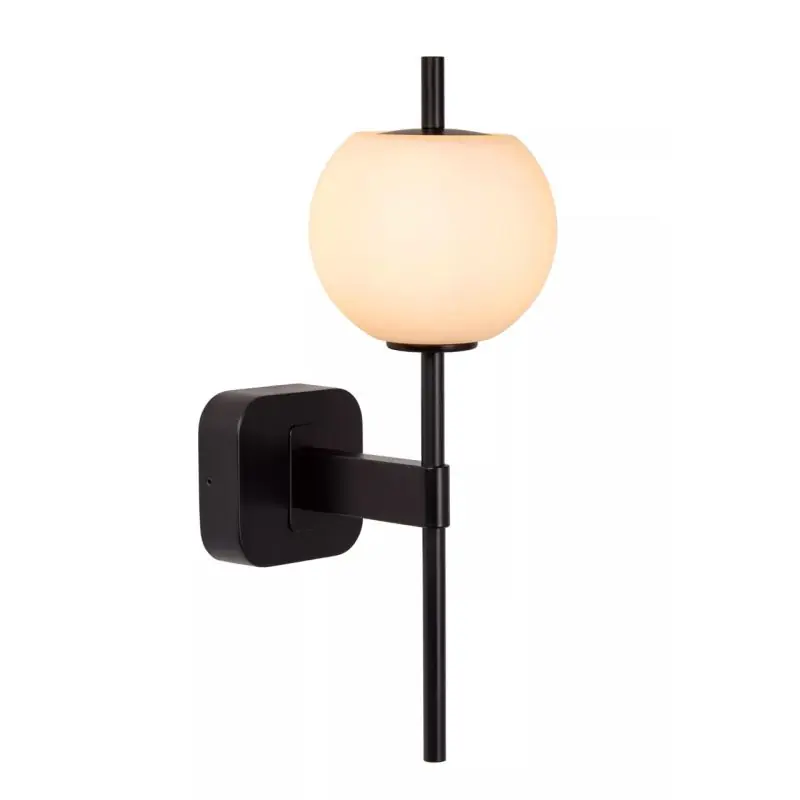 Groothandel Lucide Elda - wandlamp - 18,4 x 12 x 34,5 cm - IP44 - zwart