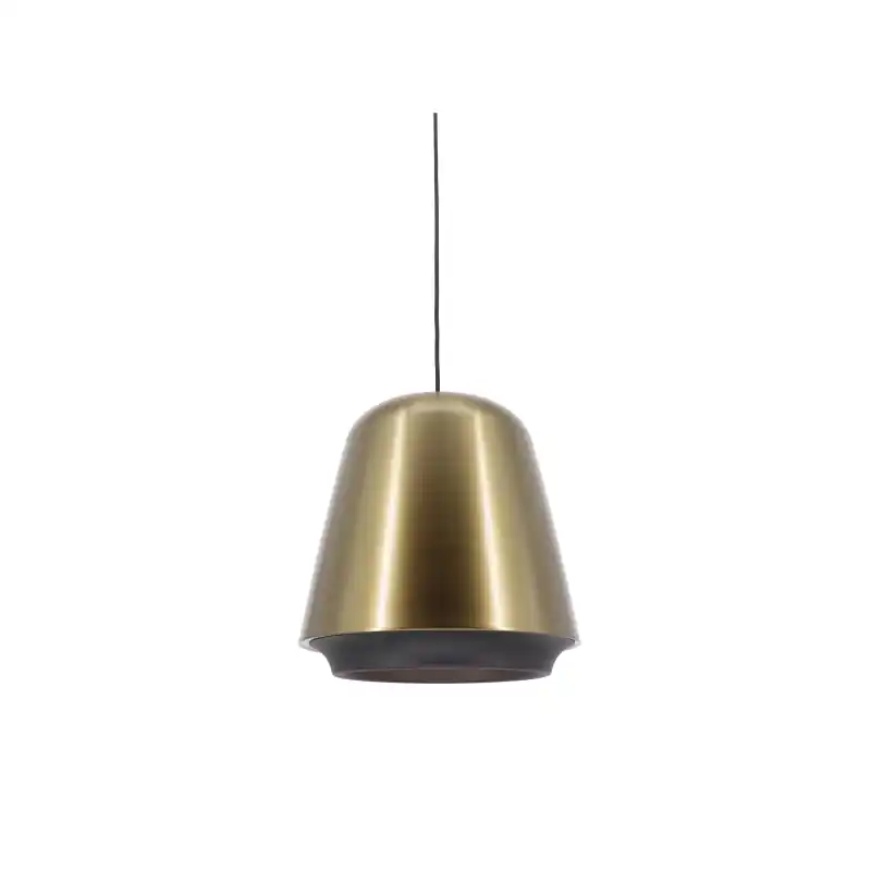 Authentiek Artdelight Santiago - hanglamp - Ø 35 x 190,5 cm - brons en zwart