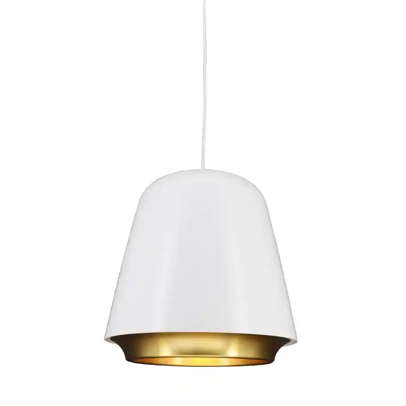 In De Mode Artdelight Santiago - hanglamp - Ø 35 x 190,5 cm - wit en goud
