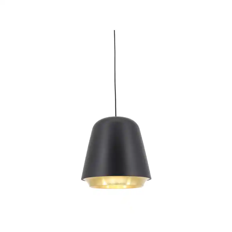Artdelight Santiago - hanglamp - Ø 35 x 190,5 cm - zwart en goud Koop Online