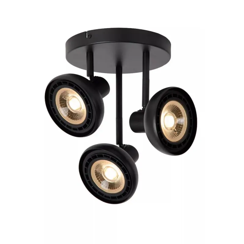 Lucide Sensas - opbouwspot - Ø 25,8 cm x 26,8 cm - zwart Korting
