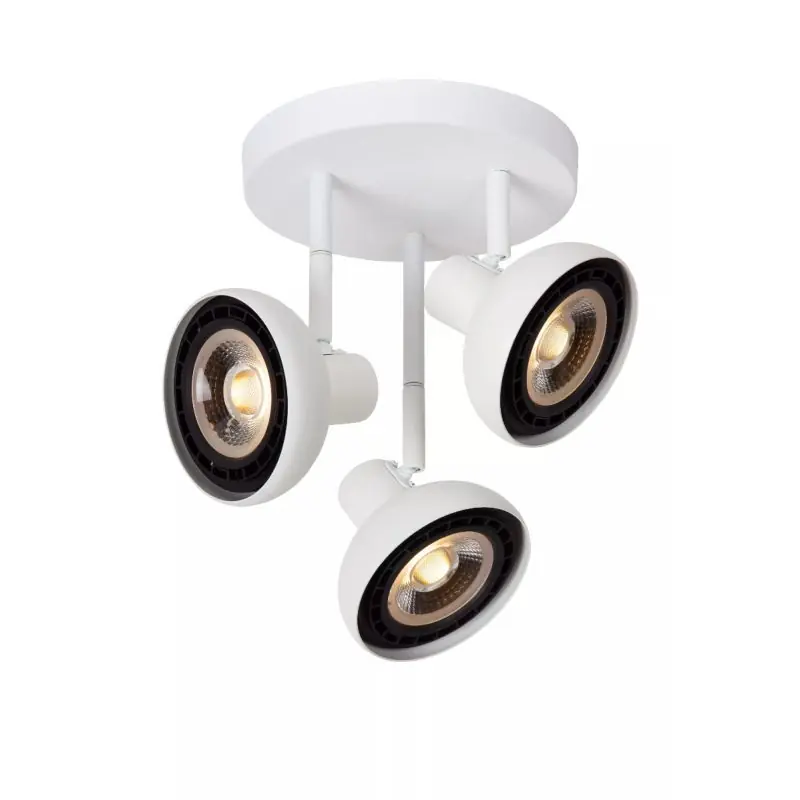 Lucide Sensas - opbouwspot - Ø 25,8 cm x 26,8 cm - wit Modern