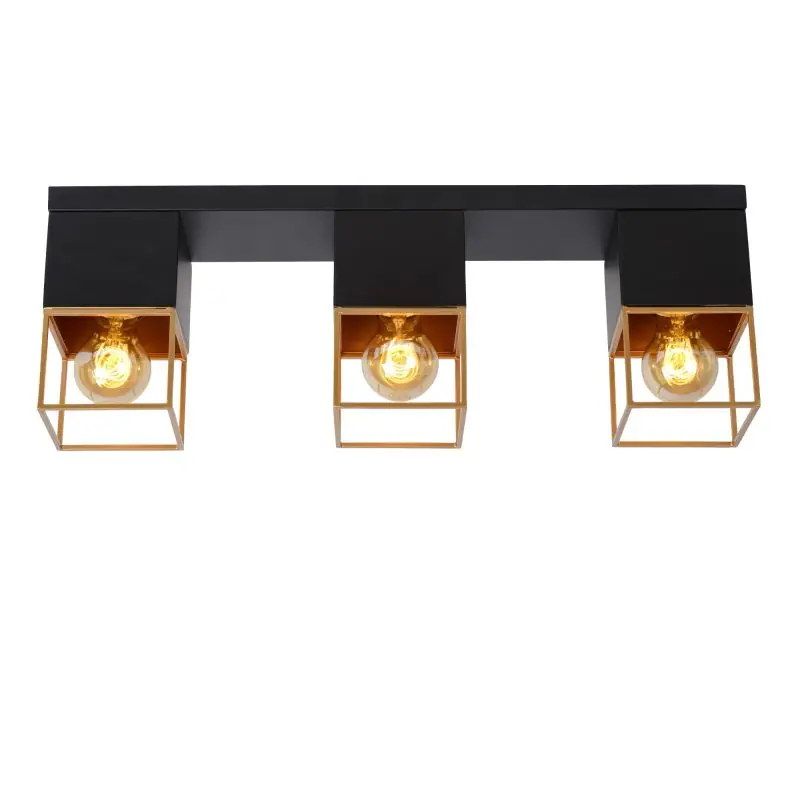 Lage Prijs Lucide Rixt - plafondverlichting - 54 x 10 x 18 cm - zwart
