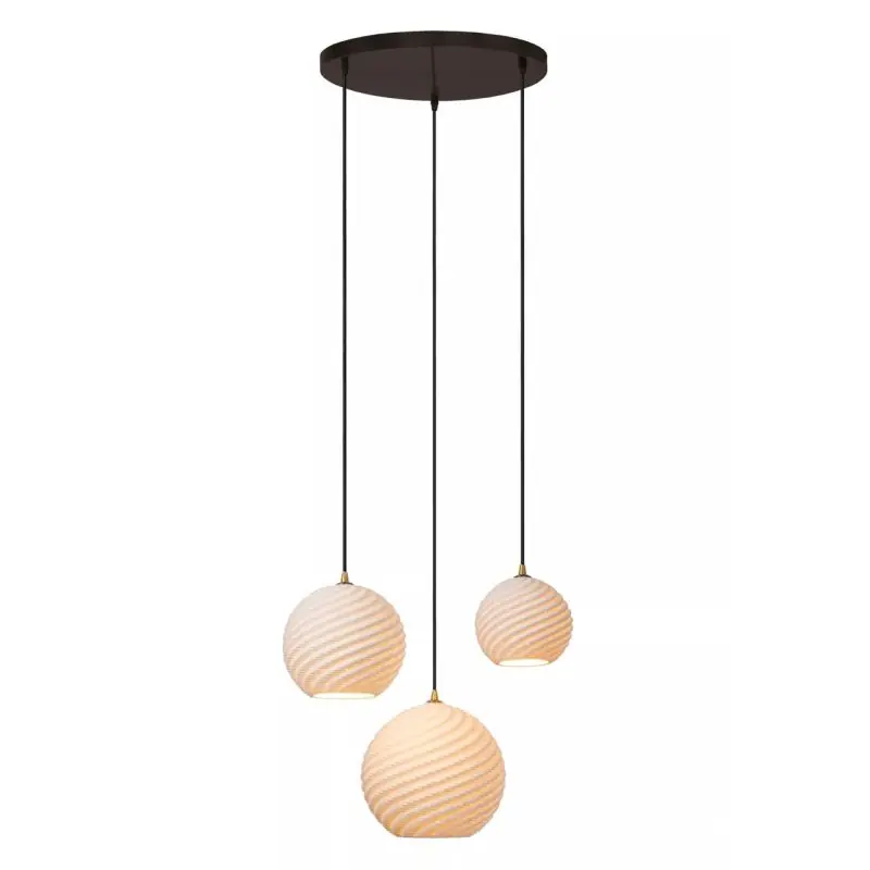 Nu Kopen Lucide Bina - hanglamp 3L - Ø 40 x 155 cm - wit