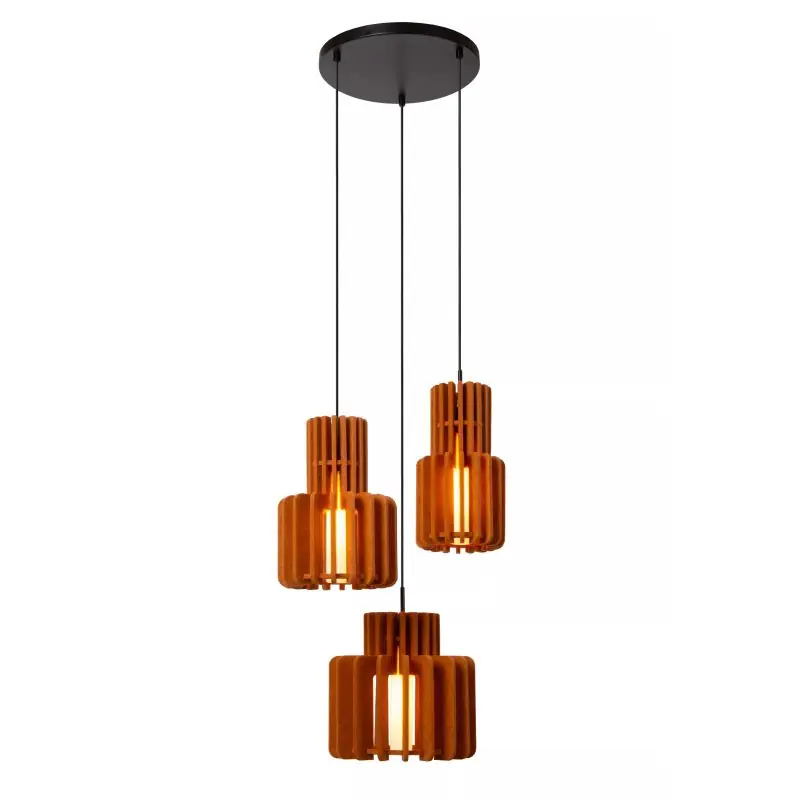 Lucide Rollo - hangamp - Ø 50 x 150 cm - terracotta Korting