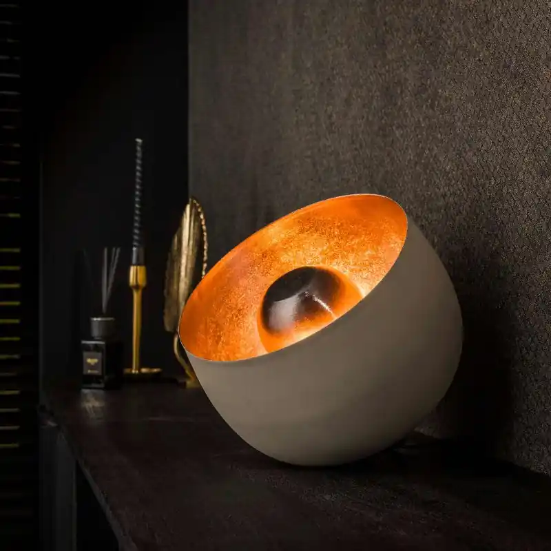 Betaalbaar Vico Basket - tafellamp en vloerlamp - Ø 28 x 26 cm - grijs