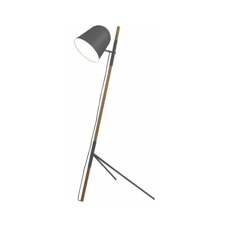 Artdelight Sensa - staanlamp - 150 cm - zwart en lichtbruin Snelle Levering