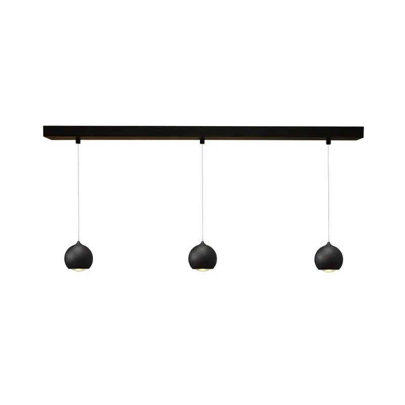 Koop Online Artdelight Denver - hanglamp - 100 x 8,2 x 200 cm - 3 x 7W dimbare LED incl. - zwart