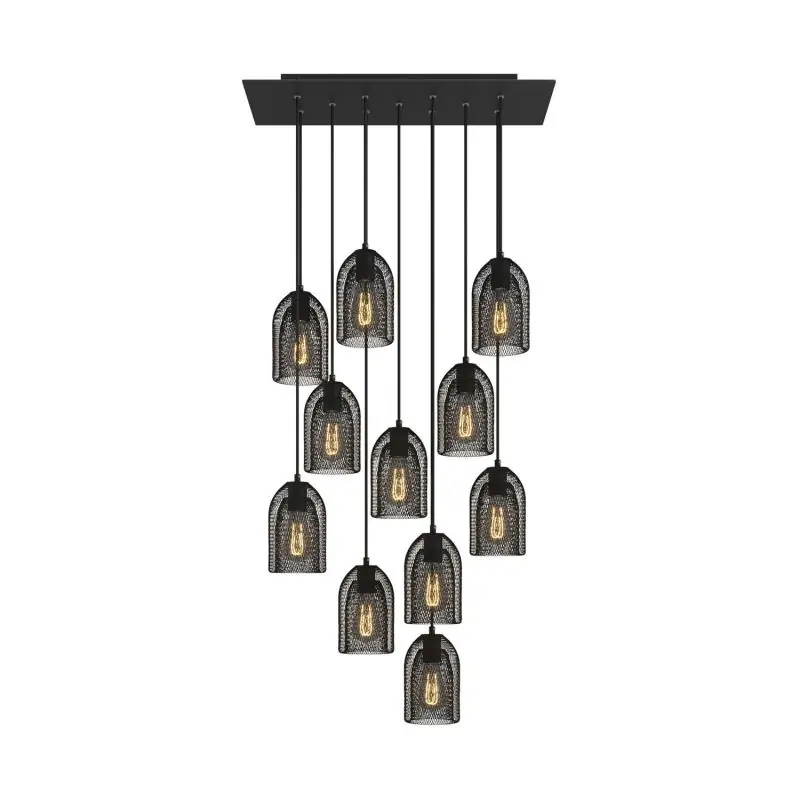 Nu Kopen Creative Cables - hanglamp 11L - 67,5 x 140 cm - zwart