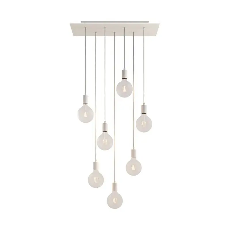 Creative Cables - hanglamp 7L - 67,5 x 130 cm - wit Rechtstreeks Van De Fabrikant