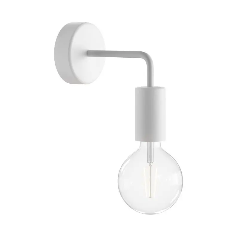 Direct Verzonden Creative Cables Eiva - buiten- en/of badkamerwandlamp met siliconen bevestiging - Ø 12,5 x 14 cm - IP65 - wit