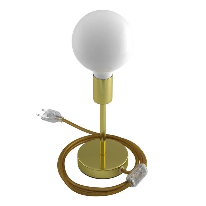 Fabrieksprijs Creative Cables Alzaluce -tafellamp - Ø 12 x 24 cm - metaal - goud