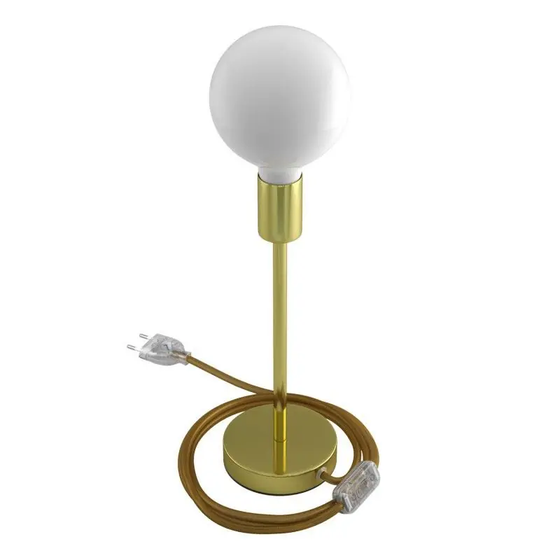 Populair Creative Cables Alzaluce -tafellamp - Ø 12 x 34 cm - metaal - goud
