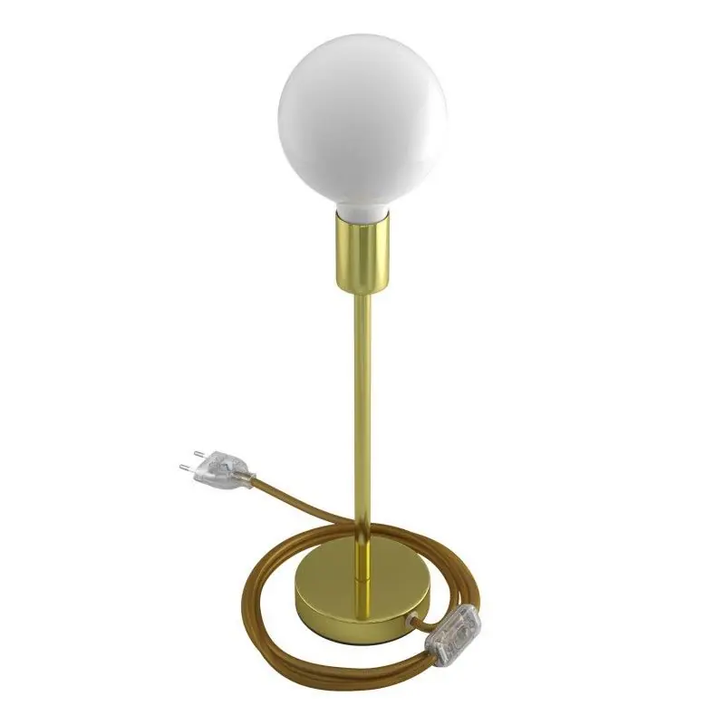 Creative Cables Alzaluce -tafellamp - Ø 12 x 39 cm - metaal - goud Merkproduct