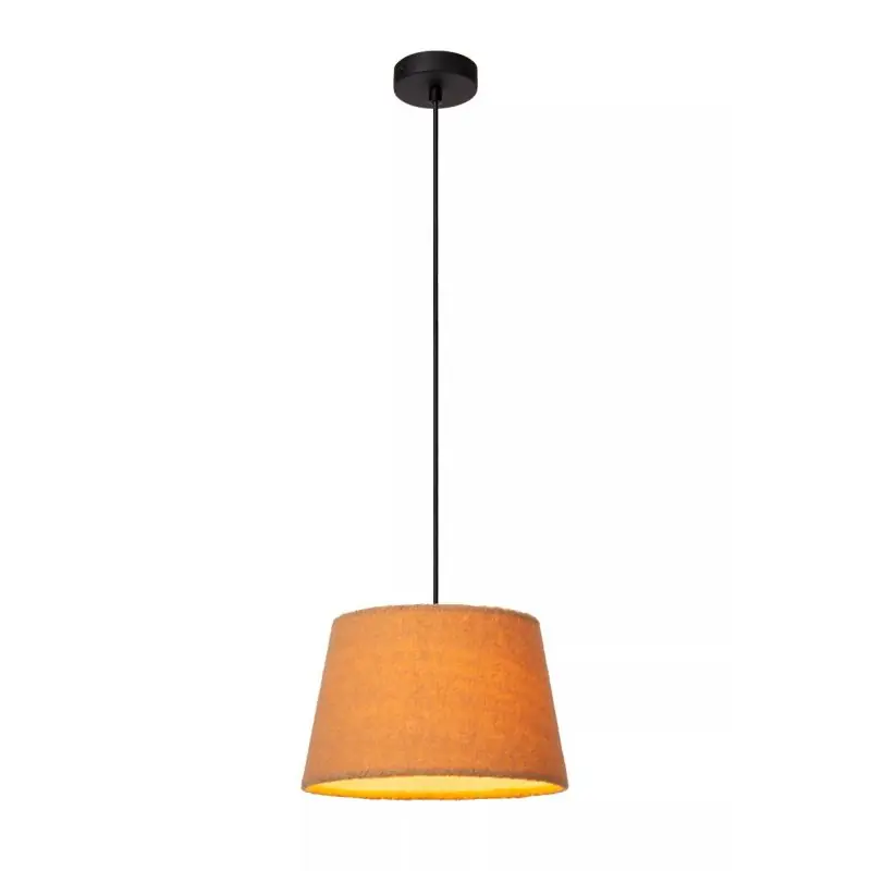 Lucide Woolly - hanglamp - Ø 28 x 150 cm - okergeel Lage Kosten