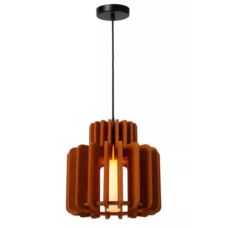 Lucide Rollo - hangamp - Ø 31 x 150 cm - terracotta Veilige Betaling