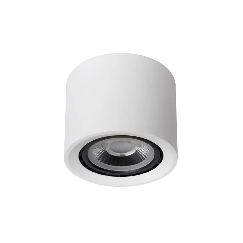 Aanbieding Lucide Fedler - opbouwspot - Ø 12 x 8,5 cm - 12W dimbare LED incl. - dim to warm - wit