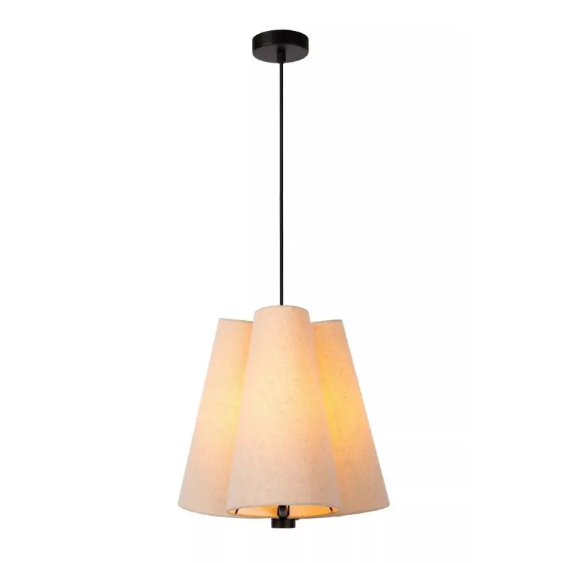 Lucide Gregory - hanglamp - Ø 34,3 x 165 cm - beige Plaats Bestelling