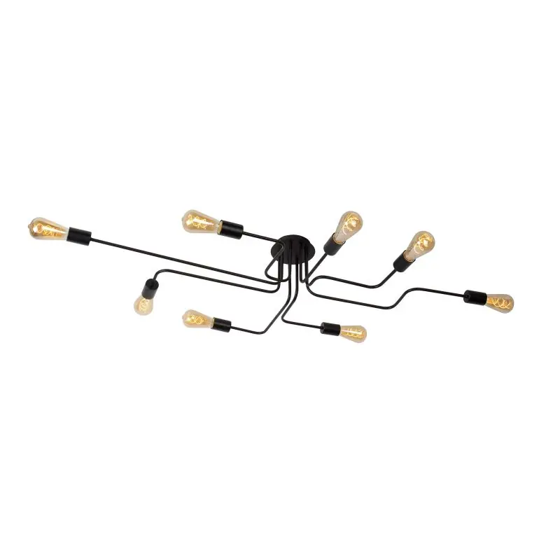Veilige Betaling Lucide Lester - plafondverlichting - 150 x 80 x 20 cm - zwart