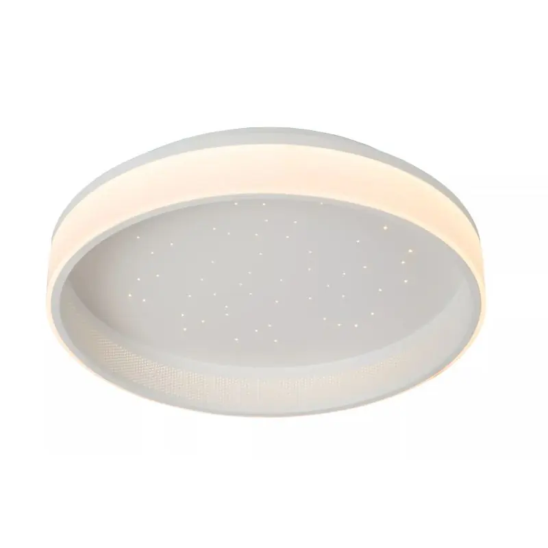 Lucide Estreja - plafondlamp met afstandsbediening - Ø 40 x 9 cm - 40W + 10W LED incl. - wit Beste Prijs
