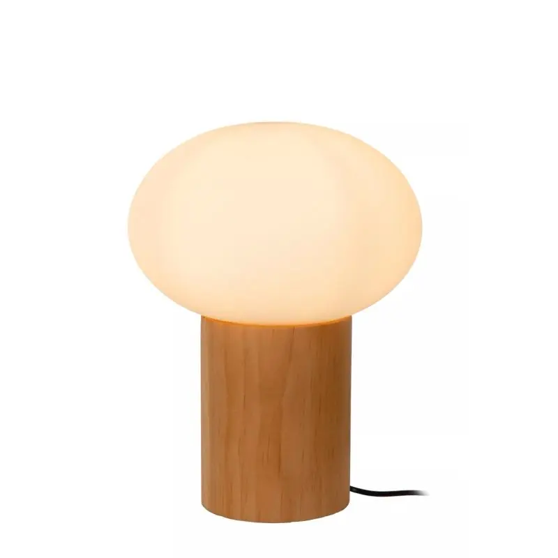 Lucide Birtle - tafellamp - Ø 20 x 38 cm - licht hout Exclusief