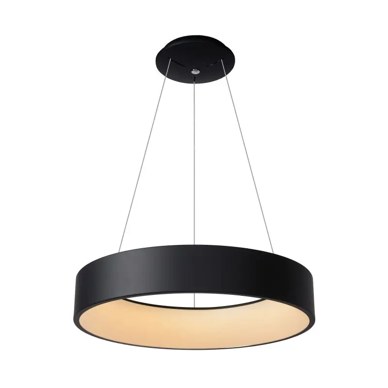 Lucide Talowe LED - hanglamp - Ø 60 x 117 cm - 39W dimbare LED incl. - zwart Koop Vandaag