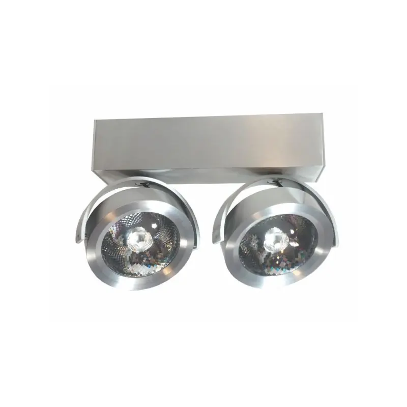 Artdelight Dutchess LED - opbouwspot 2L - 25 x 6 x 19 cm - 2 x 13W dimbare LED incl. - aluminium Groothandel
