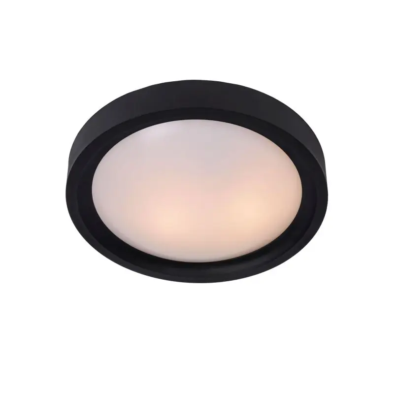 Lucide Lex 2 - plafondverlichting - Ø 33 x 10 cm - zwart Veilige Betaling