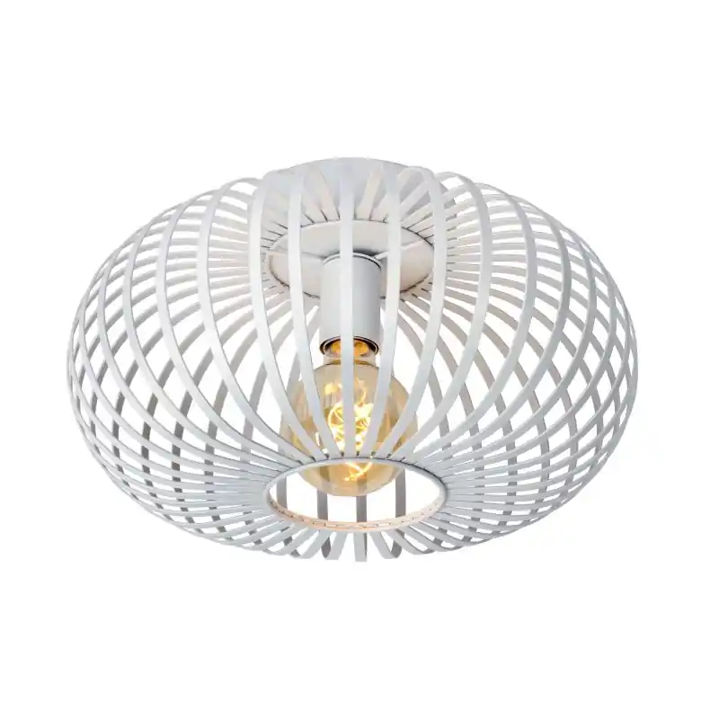 Budget Lucide Manuela - plafondverlichting - Ø 40 x 23 cm - wit